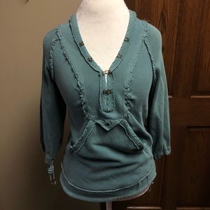 Free people vintage hooded sweatshirt